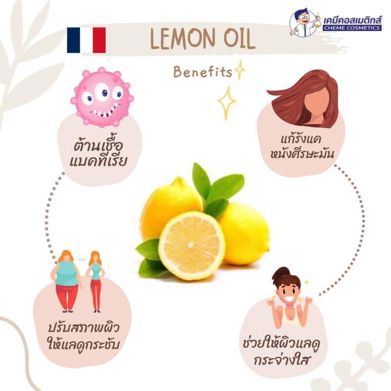 Lemon Oil (4% Citral) น้ำมันหอมระเหยเลมอน - Image 2