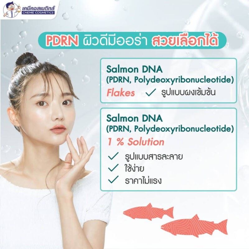 MC-PDRN (Polydeoxyribonucleotide 1%) สารสกัด DNA อสุจิปลาแซลมอน แบบน้ำ ฟีลเลอร์เติมเต็มริ้วรอยลึก ผิวเด้งใส อิ่มฟู ลดริ้วรอย - Image 3