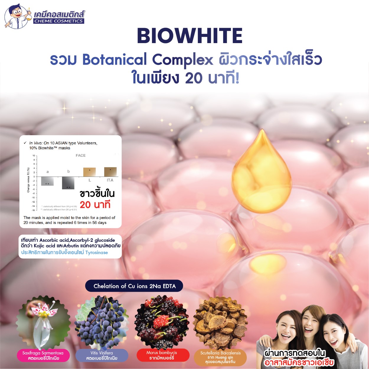 สารสกัดเพื่อผิวกระจ่างใส 6