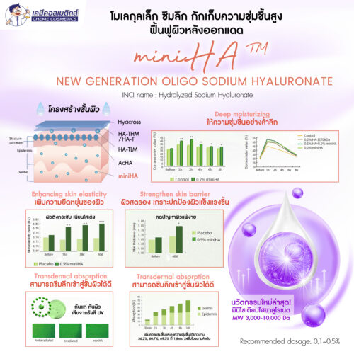 Alternative view of Mini HA (Oligo Sodium Hyaluronate)