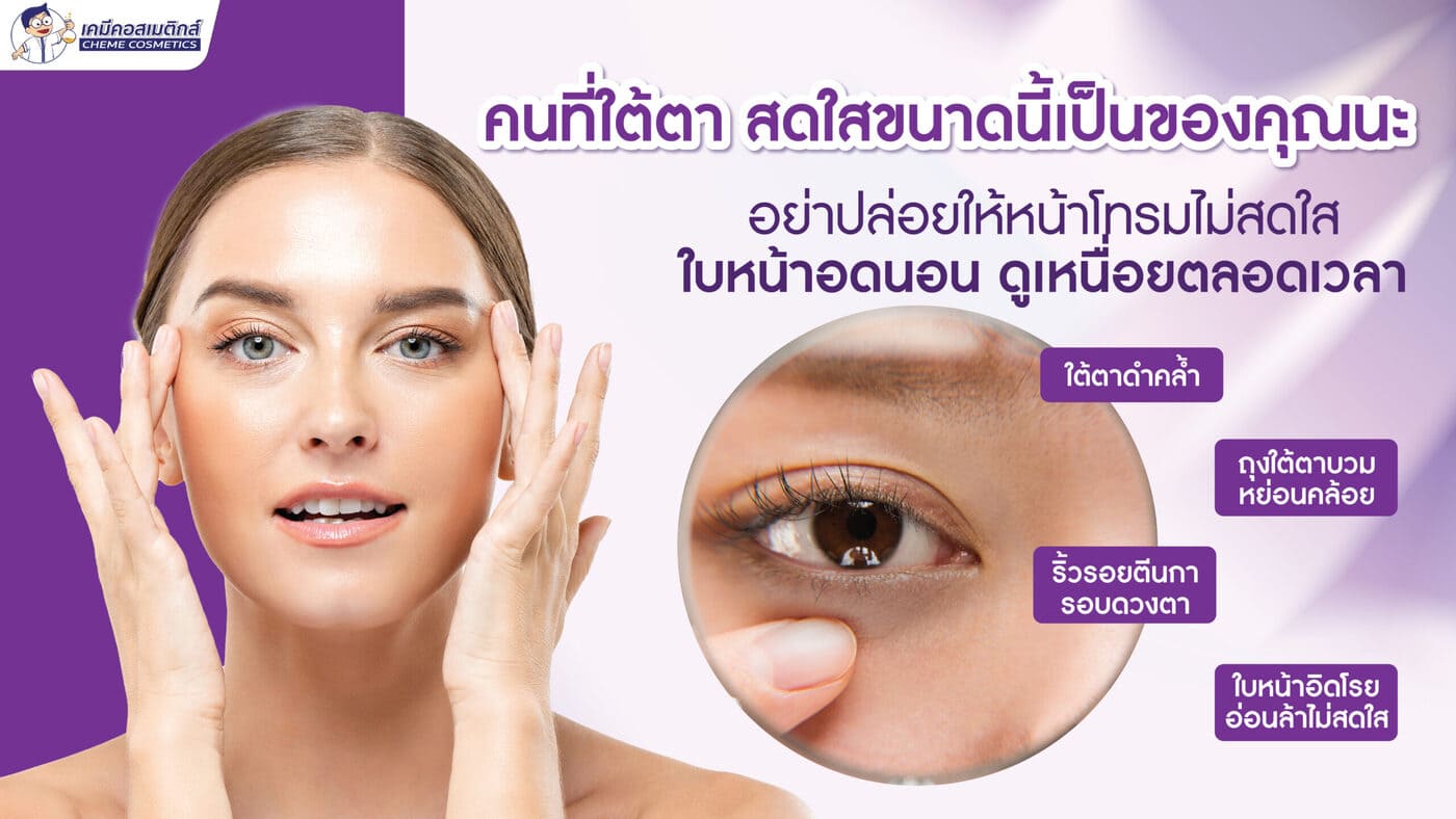 ดูแลปัญหาใต้ตาดำ ถุงใต้ตา และริ้วรอยรอบดวงตา