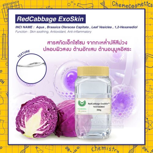 RedCabbage ExoSkin สารสกัดเอ็กโซโซม (Exosome) จากกะหล่ำปลีสีม่วง ปลอบผิวสงบ ต้านอักเสบ ต้านอนุมูลอิสระ